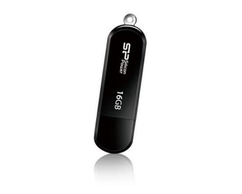 Флэш-диск USB 2.0 16Gb Silicon Power LuxMini 322 SP016GBUF2322V1K Black