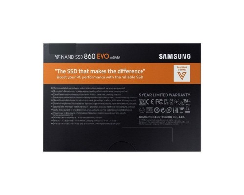 Накопитель SSD 1.0 Tb mSATA Samsung 860 EVO MZ-M6E1T0BW 3D TLC