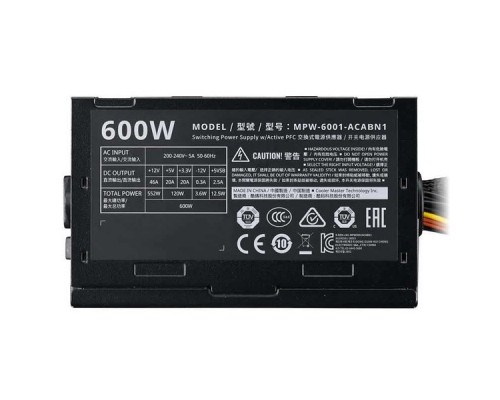 Блок питания ATX Cooler Master Elite V3 600 MPW-6001-ACABN1-EU