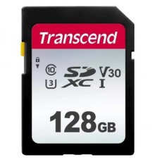 Карта памяти SD 128Gb Transcend SDXC TS128GSDC300S Class10 UHS-I U3 V30 R90 W45                                                                                                                                                                           