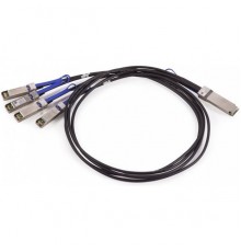 Пассивный медный кабель Mellanox passive copper hybrid cable, ETH 100GbE to 4x25GbE, QSFP28 to 4xSFP28, 1m                                                                                                                                                