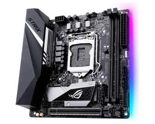 Мат. плата ASUS ROG STRIX B360-I GAMING S1151v2, B360, 2xDDR4, PCI-Ex16, DP, HDMI, SATA III, M.2, GB Lan, WiFi+Bt, USB3.1, mini-ITX, Retail