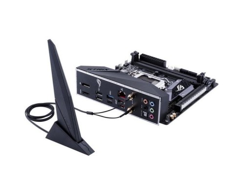 Мат. плата ASUS ROG STRIX B360-I GAMING S1151v2, B360, 2xDDR4, PCI-Ex16, DP, HDMI, SATA III, M.2, GB Lan, WiFi+Bt, USB3.1, mini-ITX, Retail