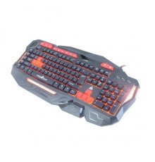 Проводная игровая клавиатура Xtrike Me GK-901, 104 клавиши, выделенные WASD клавиши, 16 дополнительных клавиш, RGB подсветка,  металлическая панель, 5 миллионов нажатий, плетеный кабель 1,6м Xtrike Me gaming keyboard GK-901                           