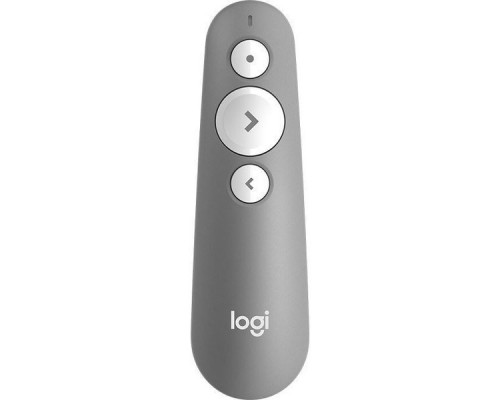 Презентер Logitech R500 Laser BT/Radio USB (20м) серый