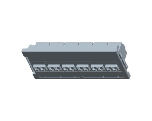 Адаптерная планка Quick-Fit, 6xLC Duplex, SM, Втулка: керамика, Цвет: синий Quick-Fit module 6хLC Duplex (12 FO), SM, Blue