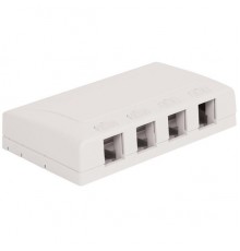 Розеточная коробка Surface Mount Module, 4-портовая, Цвет: альп.белый Surface Mount Module, 4port, for AMP-TWIST & all SL, white                                                                                                                          