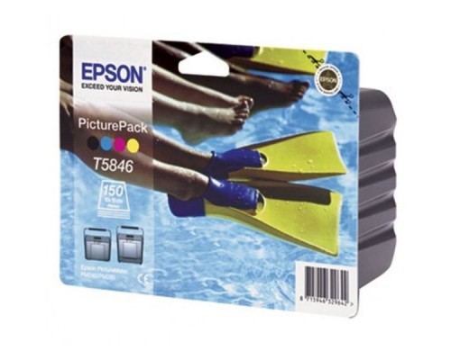 Картридж струйный Epson C13T58464010 для Epson PictureMate: Фотокартридж + фотобумага (150л.)