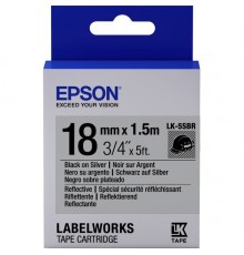 Лента Epson Tape - LK-5SBR Blk/Silver 18/1,5                                                                                                                                                                                                              