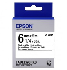 Лента Epson Tape LK-2WBN Blk/Wht 6/9                                                                                                                                                                                                                      