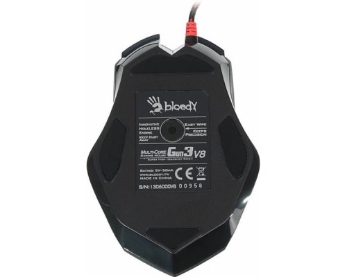 Мышь A4 Bloody V8 черный оптическая (3200dpi) USB игровая (8but)