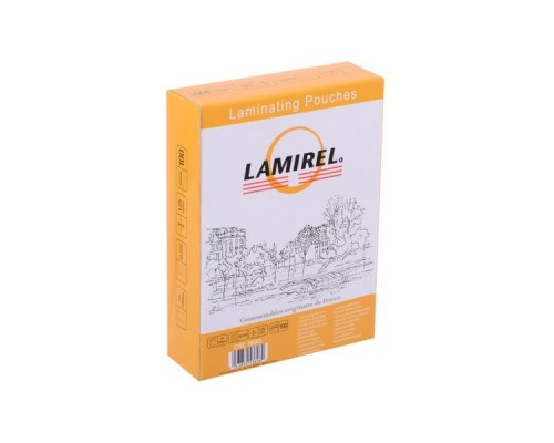 Пленка для ламинирования  Lamirel,  75x105мм, 125мкм, 100 шт.