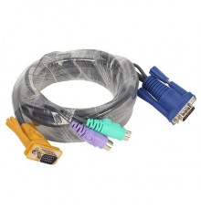 Набор кабелей D-LINK DKVM-IPCB5/10 Кабель для KVM-переключателей DKVM-IP8 длиной 5 м с разъемами PS2  ( 10 шт. в коробке )                                                                                                                                