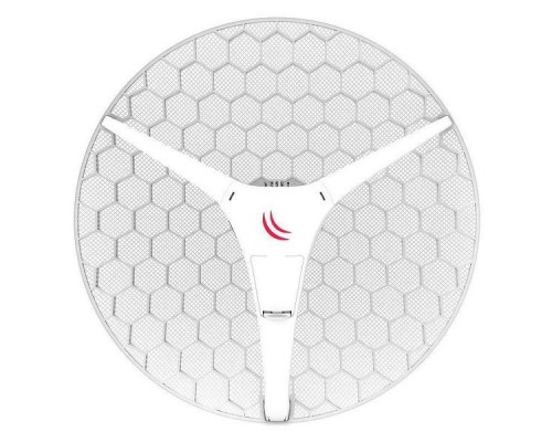 Маршрутизатор RBLHG-5HPnD-XL with 27dBi 5GHz antenna, Dual Chain High Power 802.11an wireless, 1x LAN, POE, PSU, RouterOS L3 RTL