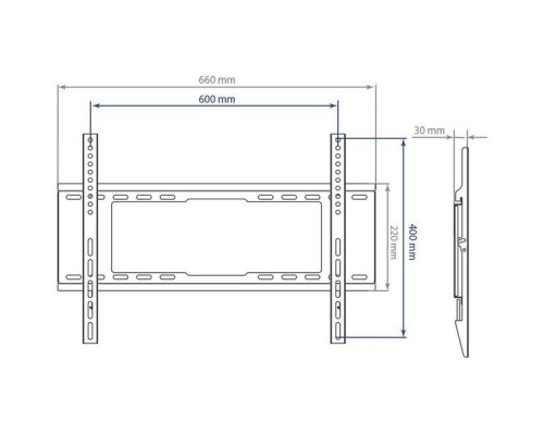 Кронштейн для телевизора Kromax IDEAL-101 черный 32