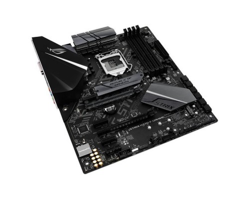 Мат. плата ASUS ROG STRIX H370-F GAMING S1151v2, H370, 4xDDR4, 2xPCI-Ex16, 4xPCI-Ex1, DVI, DP, HDMI, SATAIII+RAID, M.2, GB Lan, USB3.1, ATX, Retail