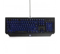 Клавиатура игровая Gembird KB-G300L, USB, черн, код Survarium,104кл, подсвет 3 цв,FN, каб ткан 1.75м                                                                                                                                                      