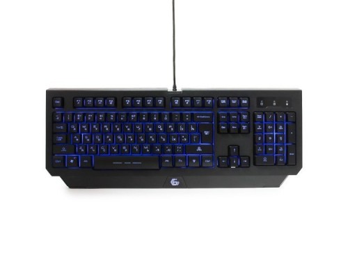 Клавиатура игровая Gembird KB-G300L, USB, черн, код Survarium,104кл, подсвет 3 цв,FN, каб ткан 1.75м