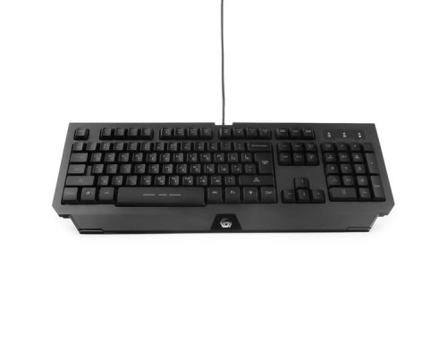 Клавиатура игровая Gembird KB-G300L, USB, черн, код Survarium,104кл, подсвет 3 цв,FN, каб ткан 1.75м