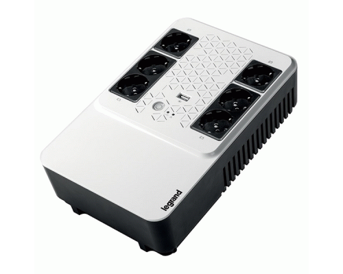 ИБП Legrand Keor Multiplug  600VA/360W, 6xSchuko outlets(3 Surge & 3 batt.), USB charger