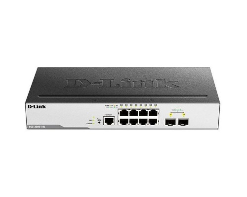 Коммутатор D-Link DGS-3000-10L/B1A 8G 2SFP управляемый