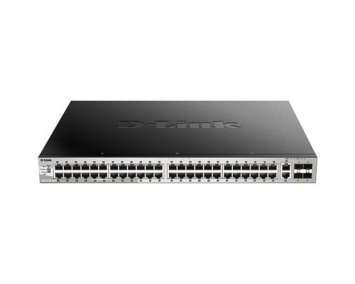 Коммутатор D-Link DGS-3130-54PS/A1A 48G 2SFP 4SFP+ 48PoE 370W управляемый