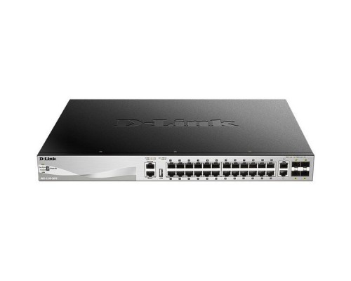 Коммутатор D-Link DGS-3130-30PS/A1A 24G 2x10G 4SFP+ 24PoE 370W управляемый