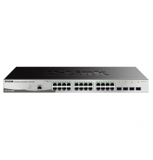 Коммутатор D-Link DGS-1210-28/ME/P/B1A, L2 Managed Switch with 24 10/100/1000Base-T ports and 4 1000Base-X SFP ports.16K Mac address, 802.3x Flow Control, 4K of 802.1Q VLAN, 802.1p Priority Queues, Traffic Segm                                        