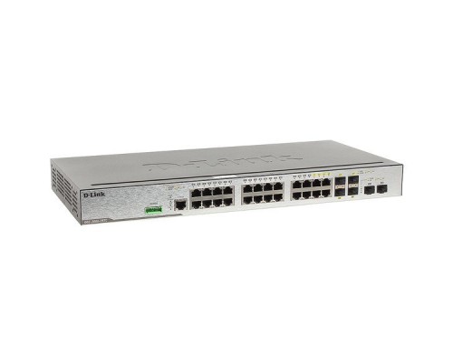 Коммутатор D-Link Switch DGS-3000-26TC/A1A/A2A Управляемый коммутатор уровня 2 с 20 портами 10/100/1000 Base-T, 4 комбо-портами 10/100/1000BASE-T/SFP