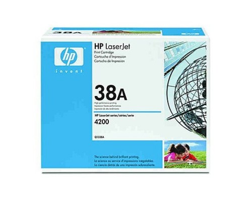 Оригинальный картридж hp Q1338A (№38A) чёрный