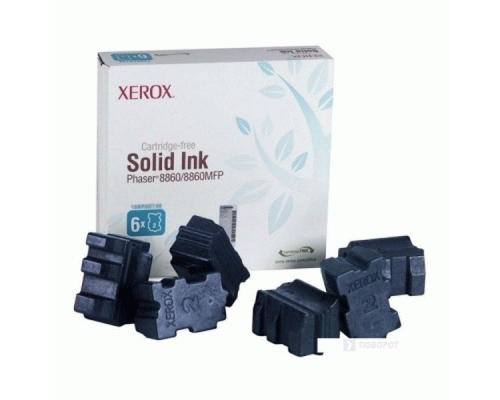 Тонер-картридж XEROX PHASER 8860 cyan (o) 6шт. (108R00817)