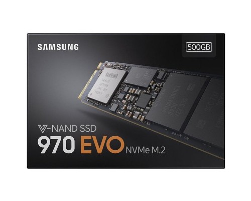 Накопитель SSD 500 Gb M.2 2280 Samsung 970 EVO MZ-V7E500BW 3D TLC NVMe (PCI-Ex)