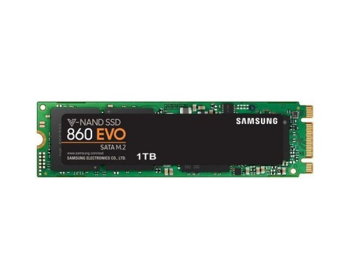 Жесткий диск SSD M.2 2280 1TB Samsung 860 EVO Client SSD MZ-N6E1T0BW SATA 6Gb/s, 550/520, IOPS 97/88K, MTBF 1.5M, 3D NAND TLC, 1024MB, 600TBW, RTL (068714)