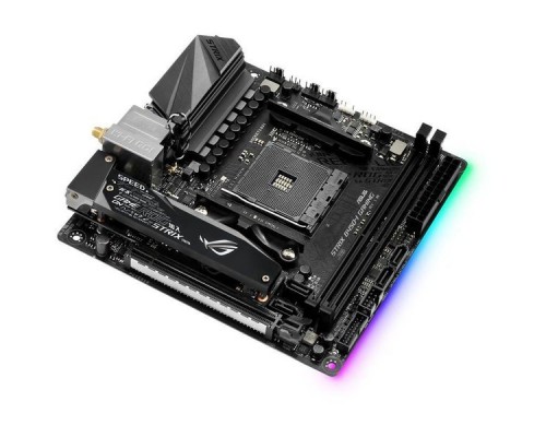 Материнская плата ASUS ROG STRIX B450-I GAMING SAM4 AMD B450 PCI-E HDMI GbLAN SATA Mini-ITX 2DDR4 (RTL)