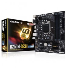 Материнская плата Gigabyte GA-B250M-DS3H S1151 B250 2xPCI-E Dsub+DVI+HDMI GbLAN SATA  MicroATX  2DDR4 (RTL                                                                                                                                                