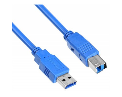 Кабель Buro USB3.0-AM/BM USB A(m) USB B(m) 1.8м синий