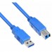 Кабель Buro USB3.0-AM/BM USB A(m) USB B(m) 1.8м синий