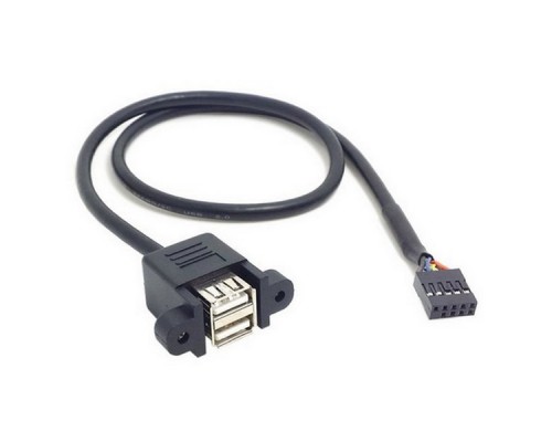 Кабель 1703100350   A Cable 2*5P-2.0/USB-A 4P(F)*2 34.5CM Advantech