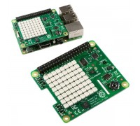 Плата ввода/вывода Raspberry Pi Sense Hat Retail,  Плата ввода-вывода  8x8 RGB LED matrix, 5-button joystick, Sensors: Gyroscope, Accelerometer, Magnetometer, Temperature, Barometric pressure, Humidity (894-9310)                                      
