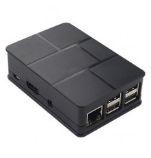 Корпус RA186   Корпус ACD Black ABS Plastic Case Brick style w/ Camera cable hole for Raspberry Pi 3 B                                                                                                                                                    