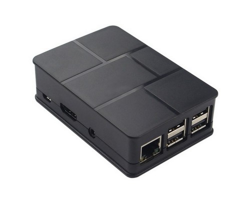 Корпус RA186   Корпус ACD Black ABS Plastic Case Brick style w/ Camera cable hole for Raspberry Pi 3 B