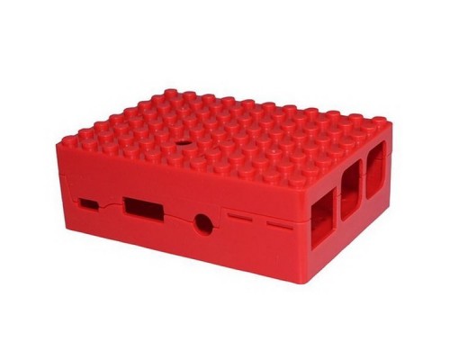 Корпус RA183   Корпус ACD Red ABS Plastic Building Block case for Raspberry Pi 3 B