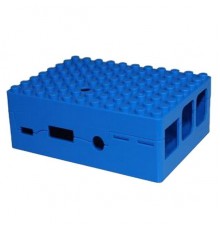 Корпус RA184   Корпус ACD Blue ABS Plastic Building Block case for Raspberry Pi 3 B                                                                                                                                                                       