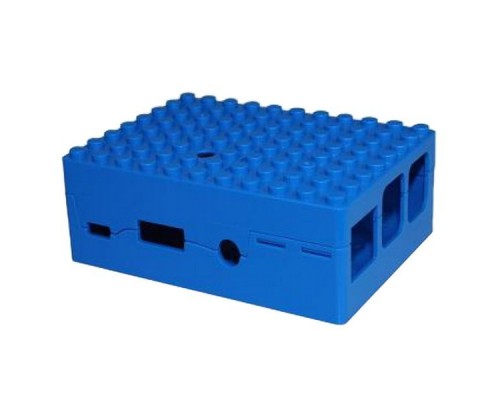 Корпус RA184   Корпус ACD Blue ABS Plastic Building Block case for Raspberry Pi 3 B