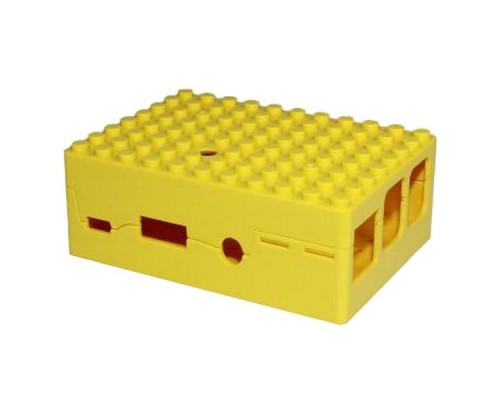 Корпус RA185   Корпус ACD Yellow ABS Plastic Building Block case for Raspberry Pi 3 B