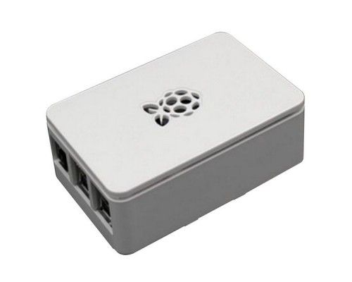 Корпус RA178   Корпус ACD White ABS Plastic case with Logo for Raspberry Pi 3 B/B+, совместим с креплением VESA Mount