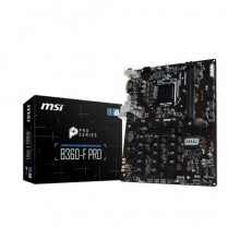 Материнская плата B360-F PRO, Socket 1151, Intel®B360, 2xDDR4-2666, DVI-D+HDMI, 1xPCI-Ex16, 17xPCI-Ex1, 4xSATA3, 8 Ch Audio, GLan, (4+2)xUSB2.0, (2+2)xUSB3.1, 1xPS/2, ATX, RTL                                                                           