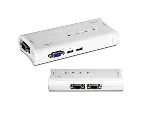 Переключатель консоли (KVM) 4-Port USB KVM Switch Kit  TK-407K RTL