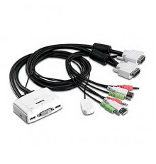 Переключатель консоли (KVM) 2-port DVI Audio KVM Switch TK-214i RTL                                                                                                                                                                                       