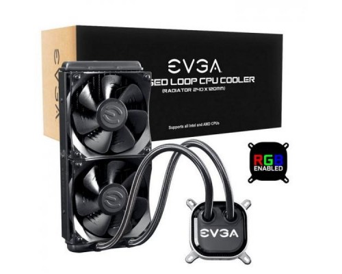 Охлаждение EVGA 400-HY-CL24-V1 CLC 240 , RGB LED , RTL